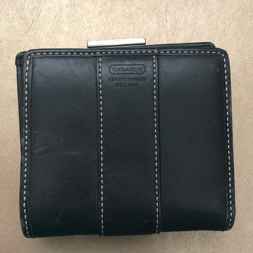 Coach black wallet